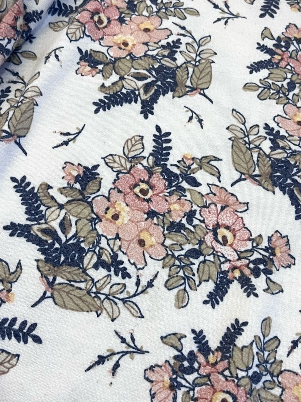 ANDRÉE BY UNIT Women’s White Floral Print Cold Shoulder Blush Pink Blouse Top - Picture 16 of 16